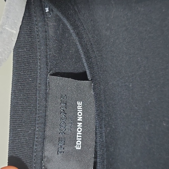 Black cotton T-shirt with Black logo - Picture 5 of 5